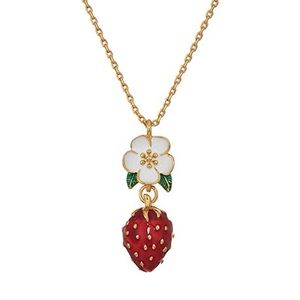 KATE SPADE • Picnic Perfect Strawberry Necklace